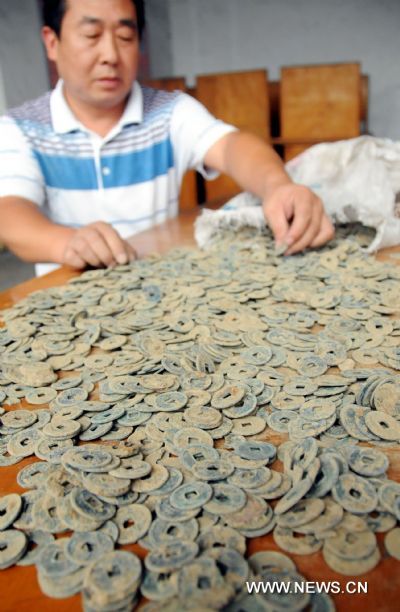 17,000 antique coins unearthed in Hebei
