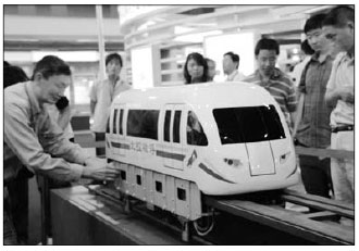 Homegrown tech used in Beijing maglev rail line