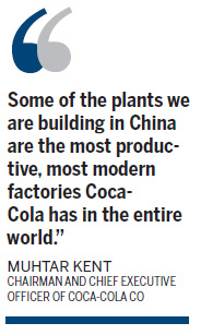 Coke to invest $4b in China