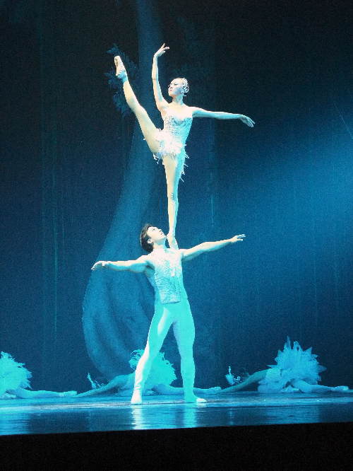 Acrobatics performance staged