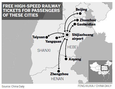 High-speed rail to feed Hebei airport