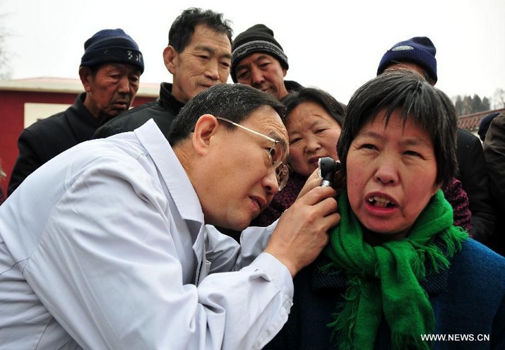 Ear care knowlege introduced to villagers in Hebei