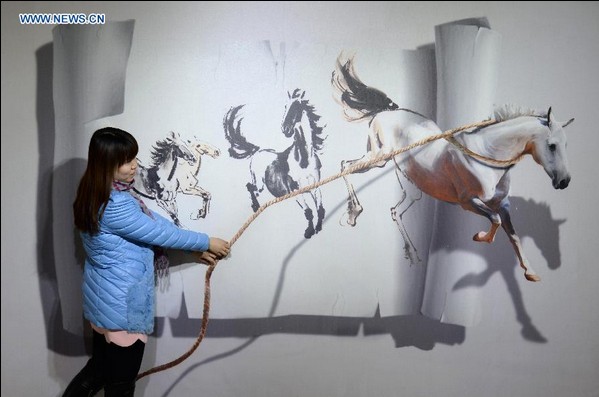 3D art exhibtion held in Hebei